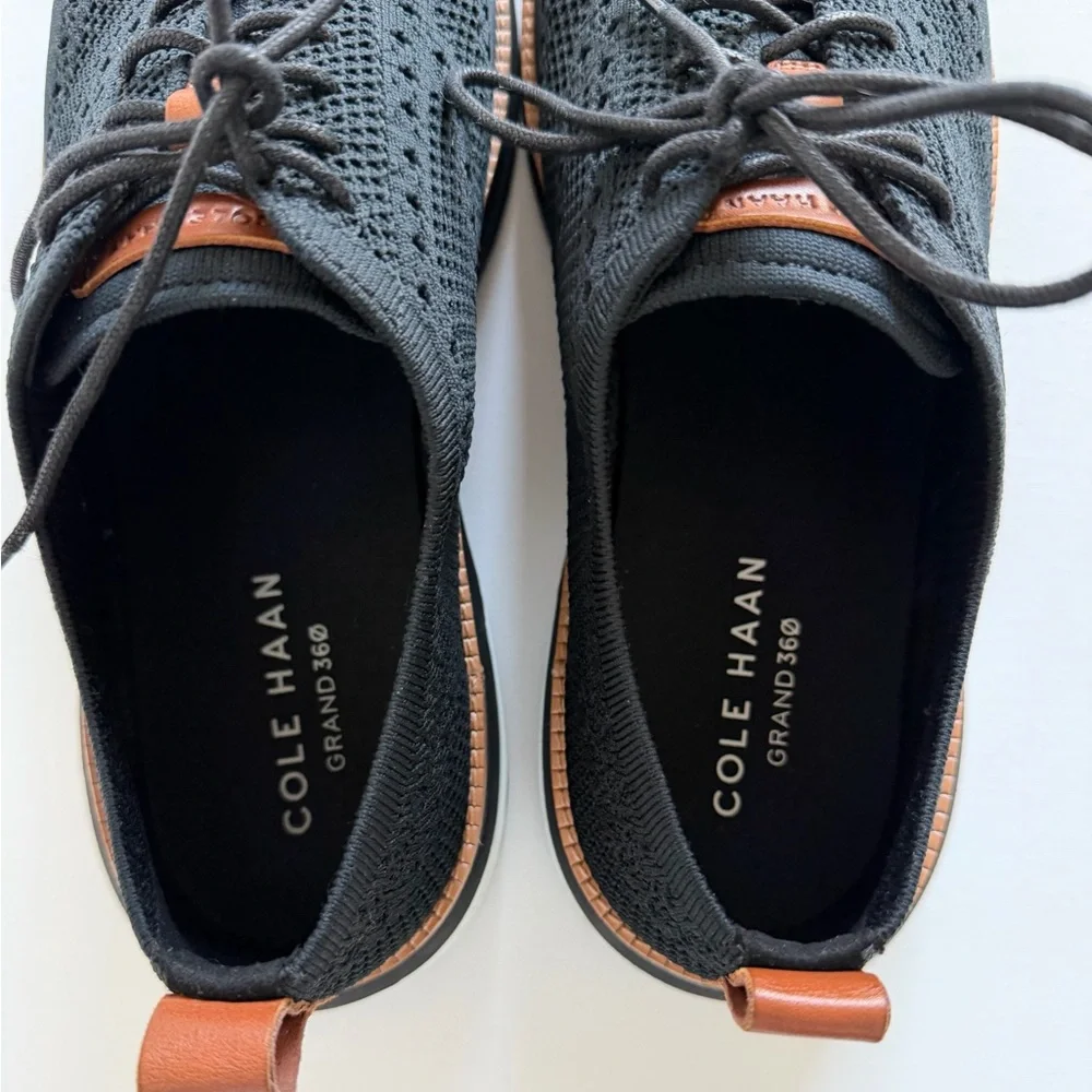 Cole Haan zero grand Men's Black Knit Oxford Shoes -grand 360- size 13 medium